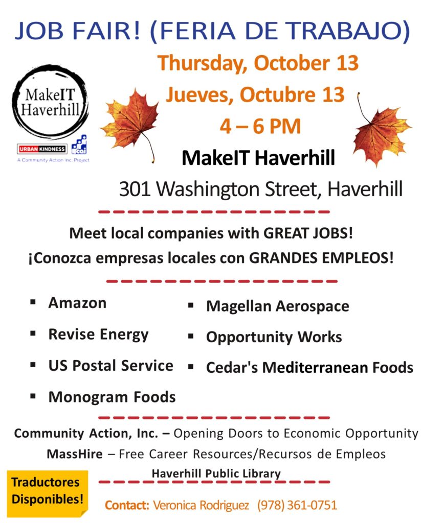 MakeIT Haverhill Job Fair Opportunity Works